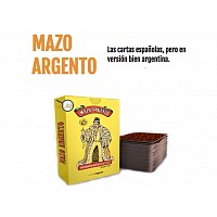 MAZO ARGENTO JUEGO DE CARTAS ESPAÑOLAS NAIPE DIVERTIDAS