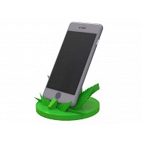 BASE SOPORTE PARA CELULAR MOTIVO HOJA CHALA 3D