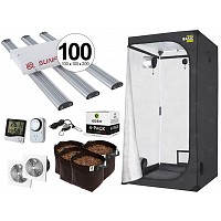 KIT INDOOR COMPLETO CARPA GARDEN 100 SUNFLASH 153 MACETAS