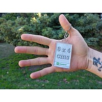 LLAVERO ACRÍLICO FOIL DOBLE CARA 6X4CM DISEÑO 420