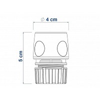 ACOPLE RÁPIDO PARA MANGUERAS DE 1/2 TRAMONTINA CON AQUASTOP 78508/000