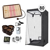 KIT INDOOR COMPLETO CARPA GARDEN 80 LED GROWTECH QUANTUM 150