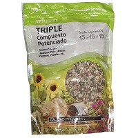 FERTILIZANTE LA JARDINERA TRIPLE 15 GRANULADO 500GR