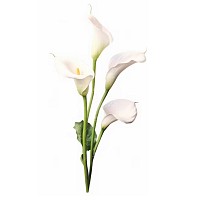 FLOR PLASTICA DECORATIVA TULIPAN BLANCO 65CM -2306028