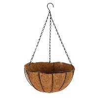 MACETA DE FIBRA DE COCO CON GANCHO COLGANTE 30CM