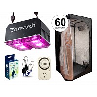 INDOOR KIT CULTIVO LED GROWTECH COMPLETO CARPA BELLAVITA 60