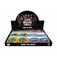 LION ROLLING CIRCUS MINI TIN BOX PORTA SEDAS - VARIOS MOTIVOS