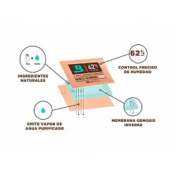 BOVEDA 62% 67GR REGULADOR CONTROL HUMEDAD CURADO