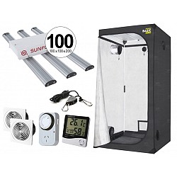 KIT INDOOR CARPA GARDEN 100 SUNFLASH 153 ACC VENTILACION