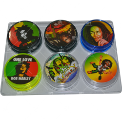 PICADOR GRINDER ACRILICO GRANDE CON DIBUJO 3 PARTES