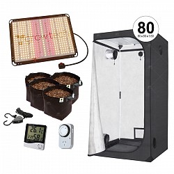 KIT INDOOR CARPA GARDEN 80 QUANTUM 150 ACCESORIOS MACETAS