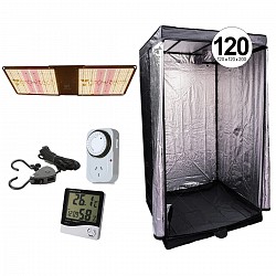 KIT INDOOR CARPA 120 LED GROWTECH QUANTUM 300 CON ACCESORIOS