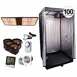 KIT INDOOR COMPLETO CARPA 100 GROWTECH QUANTUM 300