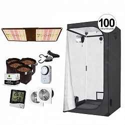 KIT INDOOR COMPLETO GARDEN 100 QUANTUM 300 FERTILIZANTE EDEN