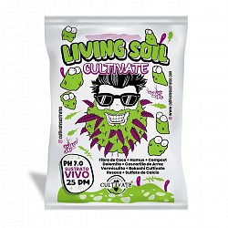 SUSTRATO CULTIVATE LIVING SOIL 25 LTS CULTIVO INDOOR