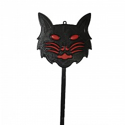 TUTOR DE PLASTICO 50CM FORMA GATO NEGRO LJ