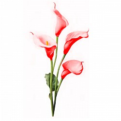 FLOR PLASTICA DECORATIVA TULIPAN ROJO 65CM -2306028