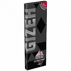 CAJA DE SEDAS GIZEH SUPER FINO BLACK QUEMADO LENTO 1 1/4