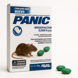RATICIDA PANIC CEBO PARA CONTROL DE ROEDORES 1KG