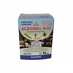 INSECTICIDA ACARICIDA AGROMEL M-50 30CC