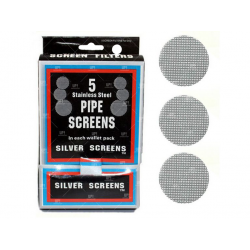 FILTROS REJILLA PIPA BONG 5 UNIDADES SILVER SCREENS