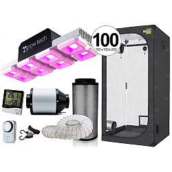 COMBO COMPLETO GROWTECH 400W LED CARPA CON KIT ANTI-OLOR