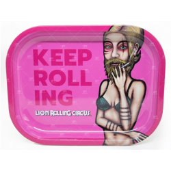 BANDEJA LION ROLLING CIRCUS MOTIVO ROSA