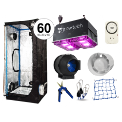 COMBO CULTIVARG CARPA 60 ACCESORIOS LED 200W GROWTECH INDOOR