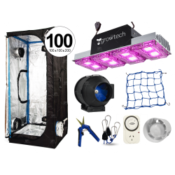 COMBO CULTIVARG CARPA 100 ACCESORIOS LED 400W GROWTECH INDOOR