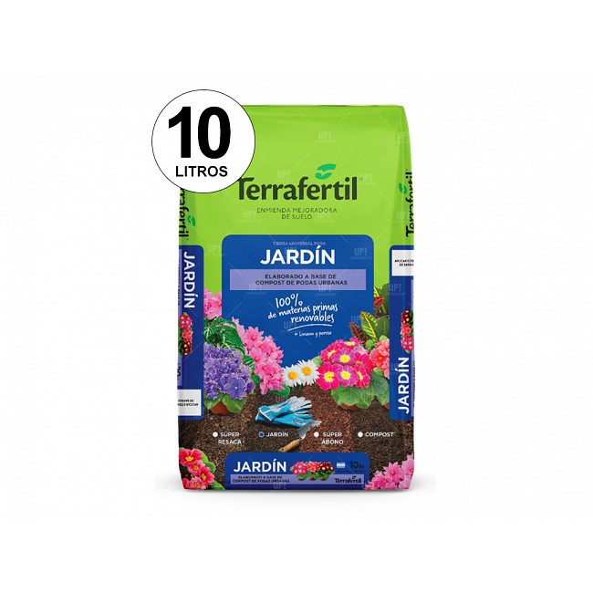 TIERRA FERTIL PARA JARDIN TERRAFERTIL 10LTS