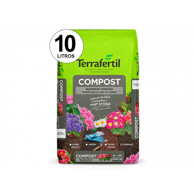 COMPOST SUSTRATO POROSO TERRAFERTIL 10 DM3