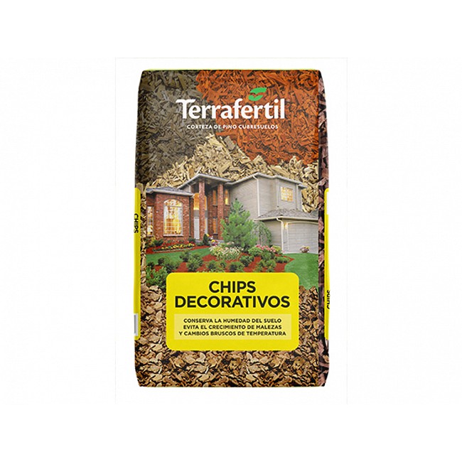 CHIPS DECORATIVOS TERRAFERTIL CORTEZA DE PINO 5 DM3