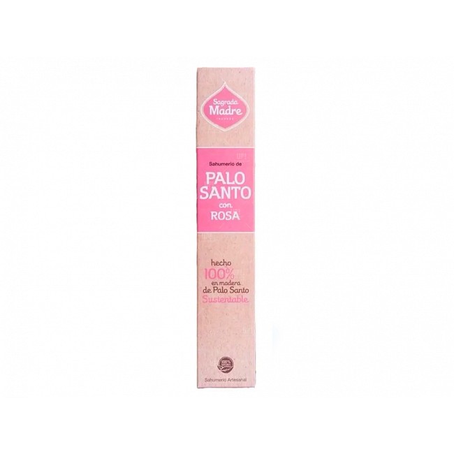 SAHUMERIOS SAGRADA MADRE PALO SANTO CON ROSA