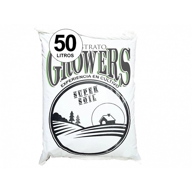 SUSTRATO GROWERS SUPER SOIL CULTIVO ORGÁNICO 50 LITROS