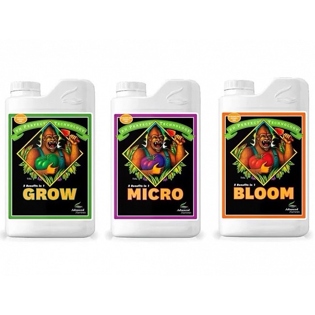ADVANCED NUTRIENTS BASES PH PERFECT GROW MICRO BLOOM 1 LITRO