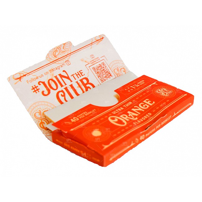 PAPEL PARA ARMAR SATIVA CLUB SABORIZADA CELULOSA NARANJA