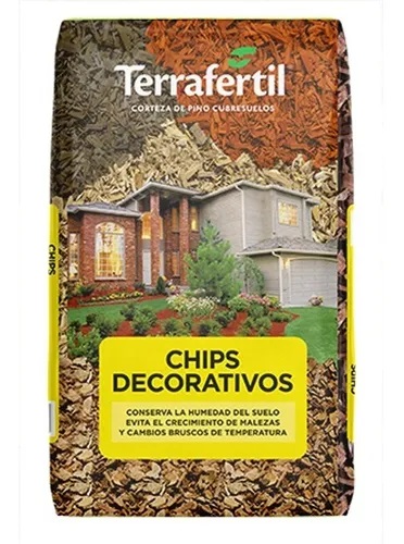 CHIPS DECORATIVOS TERRAFERTIL CORTEZA DE PINO 50 DM3