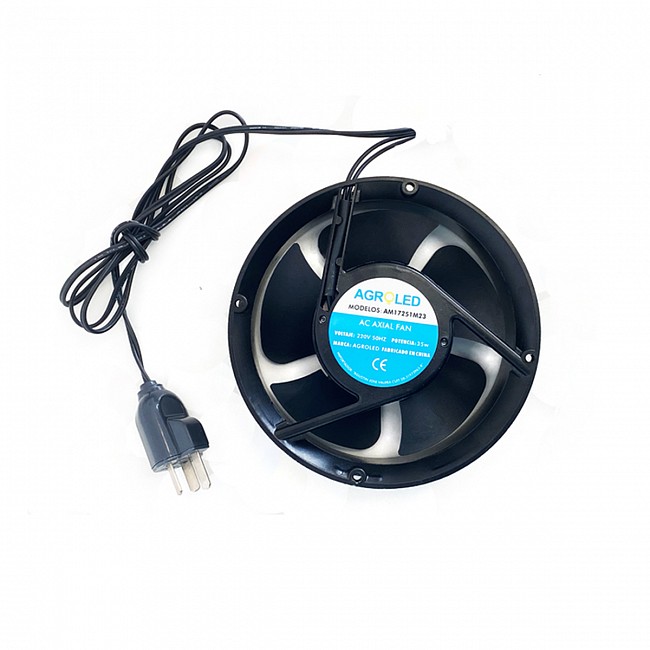 COOLER AGROLED TURBINA 6 PULGADAS METALICO CABLEADO RULEMAN 220V
