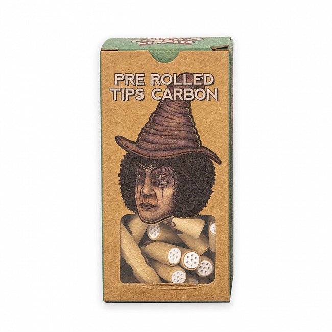 FILTROS TIPS PRE ROLLED LION ROLLING CIRCUS CARBON ACTIVADO