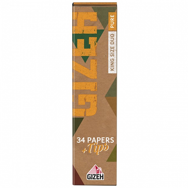 SEDAS GIZEH SUPER FINO PURE DUO ORGANICO KING SIZE CON TIPS