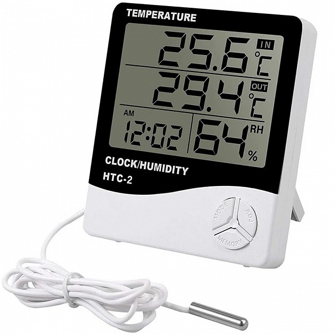 TERMO HIGROMETRO DIGITAL HTC-2 TEMPERATURA HUMEDAD INCLUYE SONDA