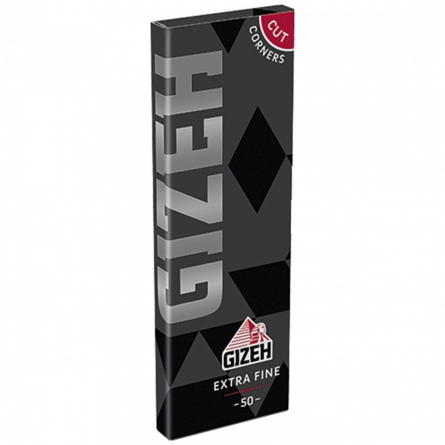 CAJA DE SEDAS GIZEH SUPER FINO BLACK QUEMADO LENTO 1 1/4