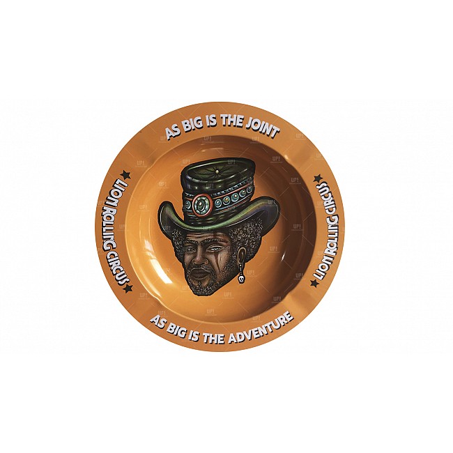CENICERO BANDEJA LION ROLLING CIRCUS CIRCULAR NARANJA